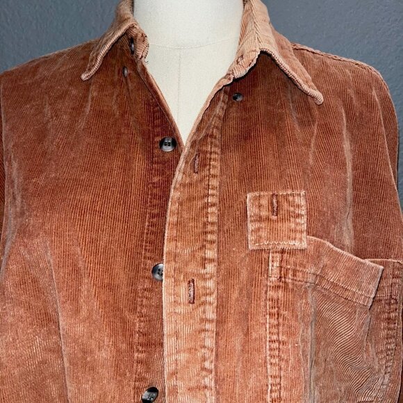 Women's Vintage Corduroy Cropped Trucker Jacket by Trail's End - 100% Cotton - M - Picture 2 of 6